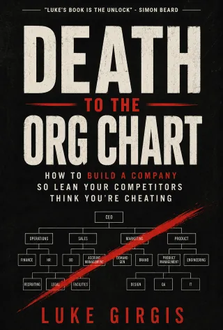 Death to the Org Chart displayed on a Kindle